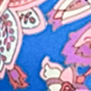 Triangel Bikini Set Indica 2-teilig mit Spitzenkante im Hippilook. Stoffmuster Detailansicht.