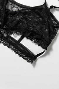 Strapshalter Elenor mit Bändern in schwarz LC33025 Detailansicht2 - Organza Lingerie 