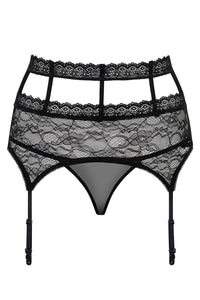 Strapshalter Elenor mit Bändern in schwarz LC33025 Detailansicht hinten - Organza Lingerie 
