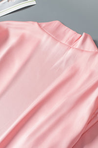 Kimono Harper in rosa mit Spiztendetails