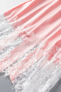 Kimono Harper in rosa mit Spiztendetails