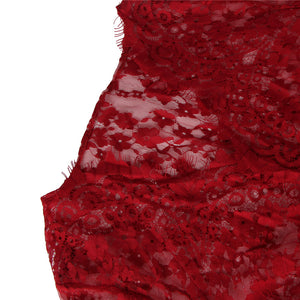 Spitzenkleid Bella in dunkelrot