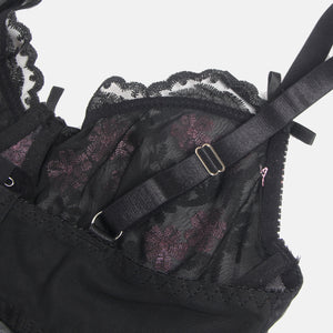 Vivien Negligé Set von Organza Lingerie, süßes Nachthemd Babydoll mit Bügel, Spitze, Rüschenhemd-6