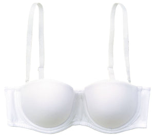 Multiway BH mit abnehmbaren Trägern weiss Detailbild - Organza Lingerie