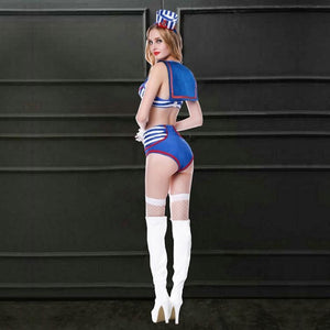 Matrose Pin-Up Rückansicht - Organza Lingerie