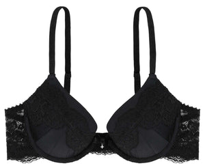 Sally Push-up BH schwarz Detailbild - Organza Lingerie