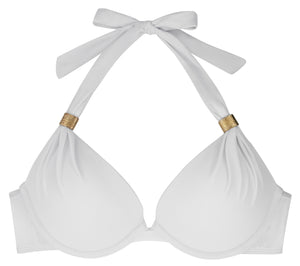 Boosterkini Super Push Up Bikini Top weiss - organza-lingerie