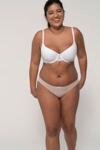 BH Classic bis G-Cups, tolles Passform für große Cups in weiss Vollansicht - Organza Lingerie