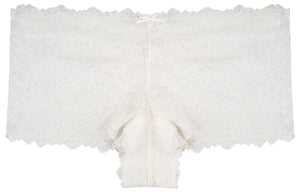 Spitzenpanty Lally Slip weiss Detailansicht - Organza Lingerie