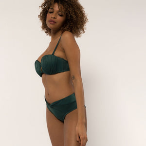 Ozeano Midwaist Bikini Slip grün Seitenansicht - Organza Lingerie