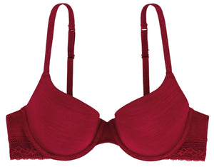 Lisa T-Shirt BH rot Detailbild - Organza Lingerie
