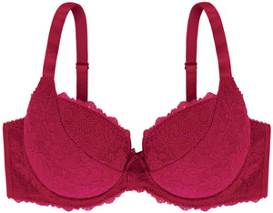 Curve BH Janne rot - organza-lingerie