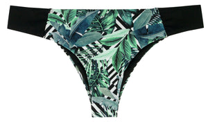 Jungle High Leg Brazilian Bikinislip mit Jungelprint neu Detailbild - Organza Lingerie