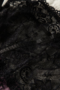 Strapshalter Harper in schwarz LC33028 Detailansicht Spitze - Organza Lingerie 