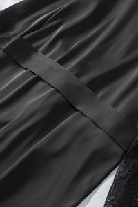 Kimono Harper in schwarz LC453071 Detailansicht Gürtel - Organza Lingerie