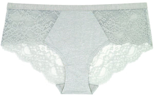 Lisa Hipster Slip grau metallic Detailansicht - Organza Lingerie