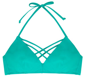 Miami Triangle Bikini Top Mint - organza-lingerie