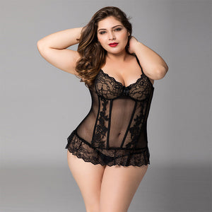 Korsage Plussize Set P71137 - organza-lingerie