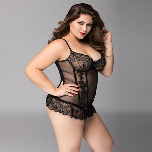 Korsage Plussize Set P71137 - organza-lingerie