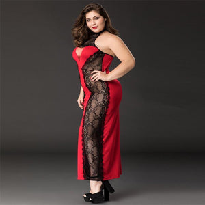 Kleid Plussize Set Seitenansicht2 - Organza Lingerie