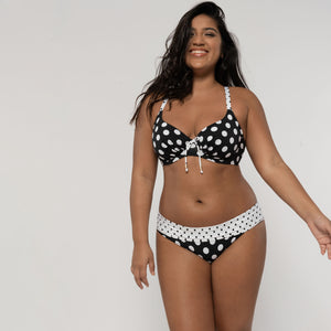 Produkte Foldover Hipster Bikinihöschen Dots and Spots Vollansicht - Organza Lingerie 