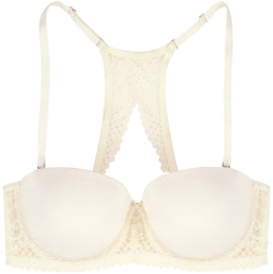 Valerie Balconett BH ivory mit abnehmbaren Trägern - organza-lingerie
