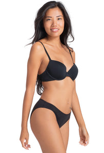 Basic BH schwarz zum Aktionspreis Seitenansicht - Organza Lingerie