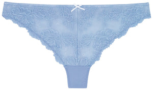 String Lace in babyblau Detailansicht - Organza Lingerie