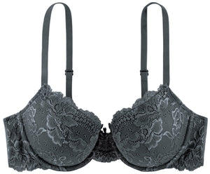 Lace grau A-F Cups Detailansicht - Organza Lingerie
