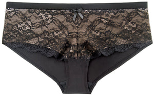 Luxury Curve Hipster schwarzgold - organza-lingerie