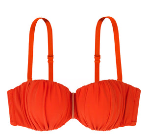 Ocean Bandeau Bikintop bis E-Cups Orange - organza-lingerie