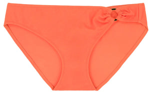 Ocean Bikini Slip mit Ring neoncoralle Detailbild - Organza Lingerie